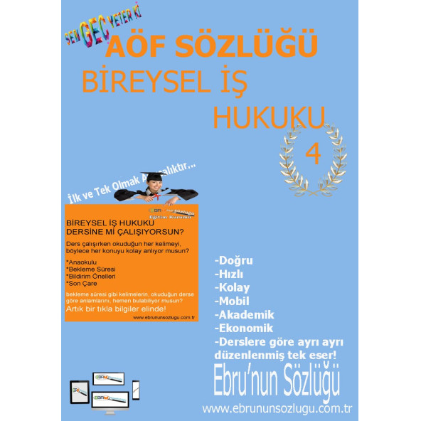 AÖF İİBF Ebrunun Sözlüğü Bireysel İş Hukuku E- Sözlük - 1