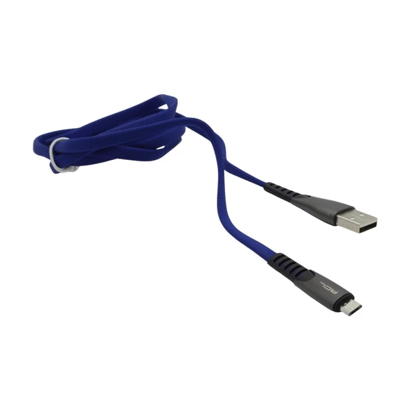ACL ACK-42 100 CM 2.4A METAL BAŞLIK  MICRO USB ŞARJ KABLOSU LACİVERT - 2