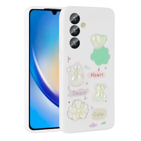 Samsung Galaxy A14 5G Kılıf Kabartma Figürlü Parlak Toys Silikon Kapak - 7