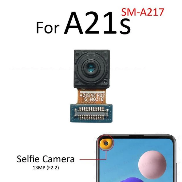 Tkgz Samsung Galaxy A21S Ön Kamera (Orjinal)
