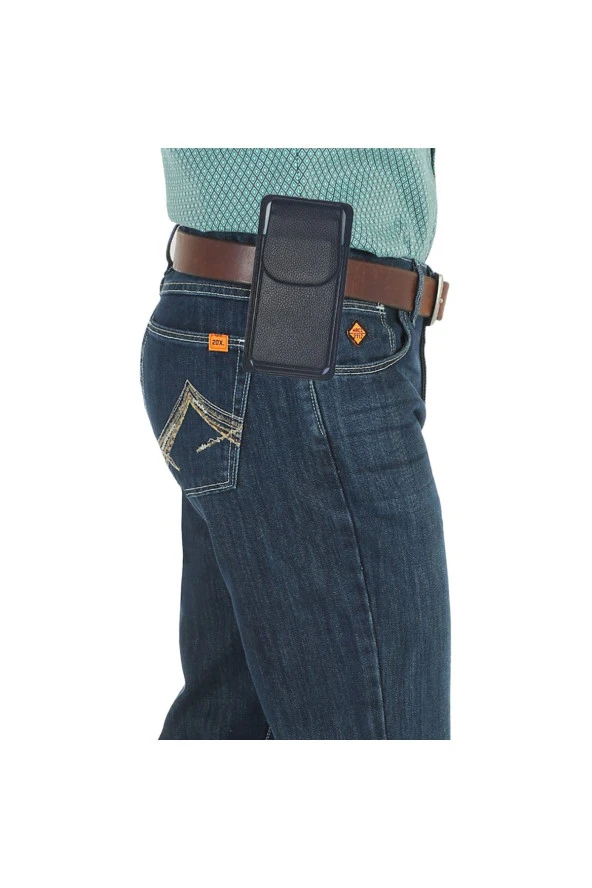 Oppo Find X3 Neo Uyumlu  Kılıfı Bele Takılan Kemer Kılıf Mıknatıslı Kapaklı Suni Deri Dik - Resim 2