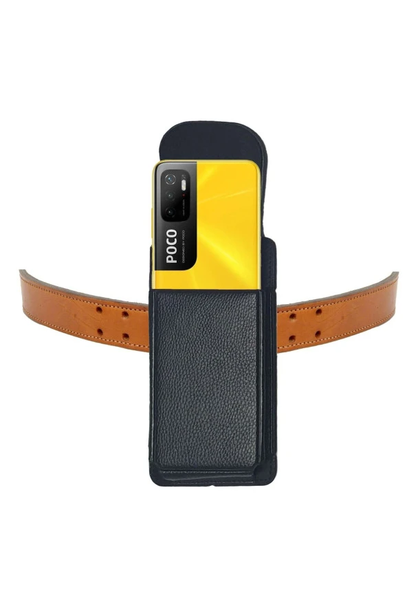 Poco M2 - M2 Pro - M3- M3 Pro - M4 Pro - M5 Kılıfı Kemere Takılan Bel Kemer Kapaklı Kılıf ürün görseli