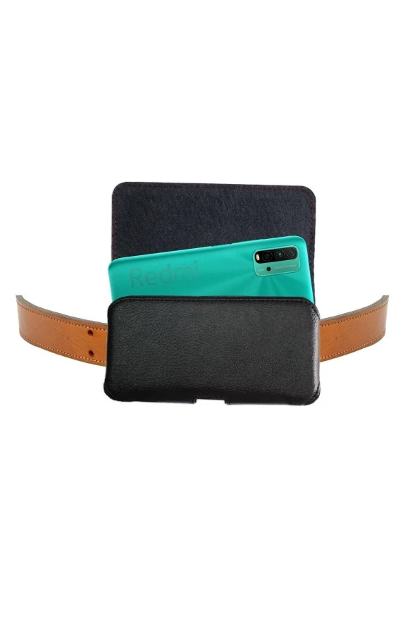 Xiaomi Redmi 9t - Redmi 9i Sport - Redmi 10 Kemer Kılıfı Bel Kapaklı Kemere Takılan Kılıf ürün görseli