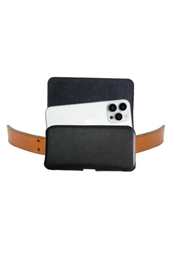 Iphone 12 Pro Max / 13 Pro Max / 14 Pro Max / 14 Plus Kemer Kılıfı Bel Telefon Kapaklı Kılıf ürün görseli