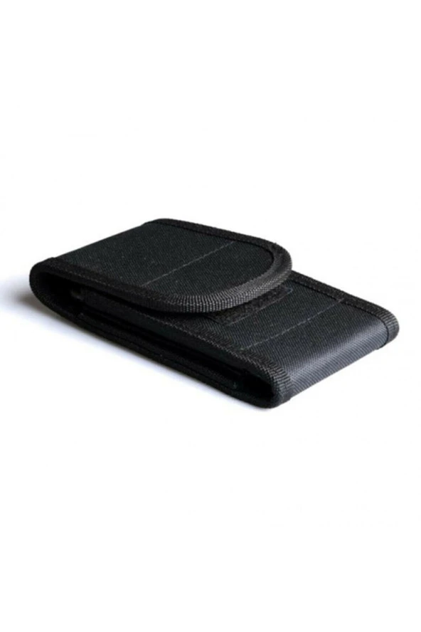 Kanvas Kumaş Cırtlı Kapaklı Kemere Takılan Telefon Kılıfı - Resim 2