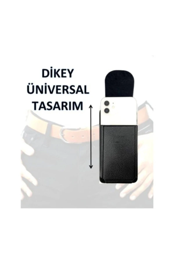 Oppo A15 - Bele Takılan Üniversal Dik Kemer Kılıfı
