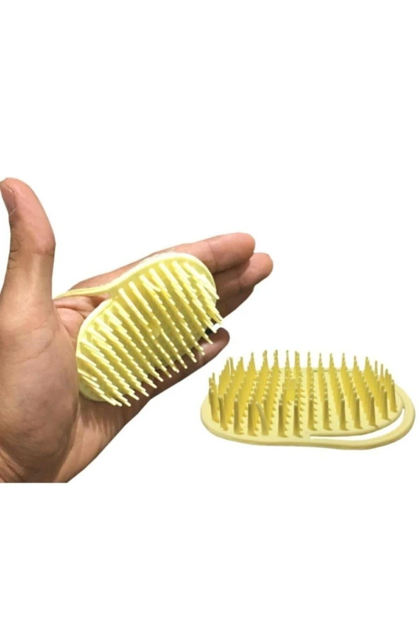 Ele Geçmeli Yıkama Tarağı Pratik Banyo Tarak Saç Masaj Tarağı Asorti - 2