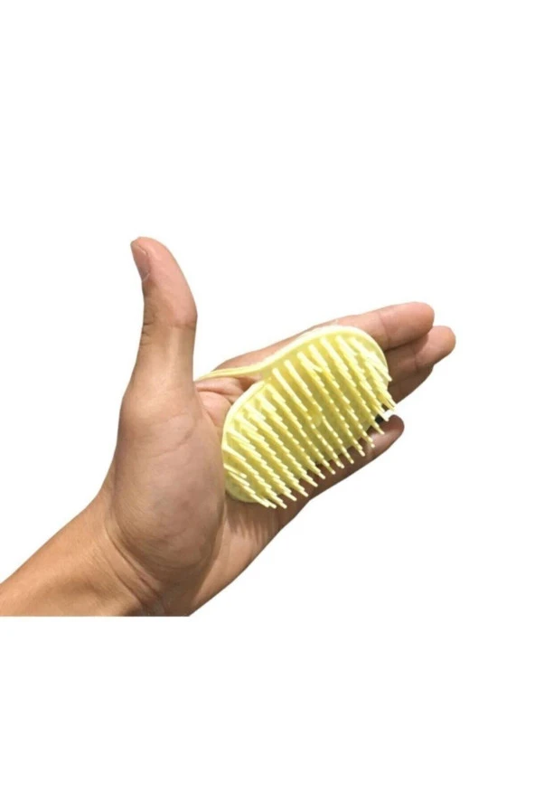 Ele Geçmeli Yıkama Tarağı Pratik Banyo Tarak Saç Masaj Tarağı - 4