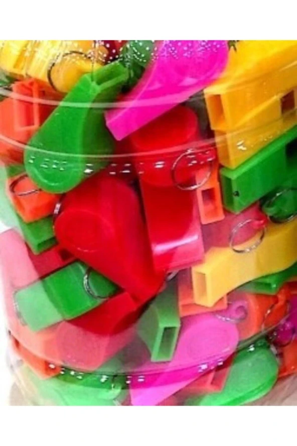 Plastik Düdük 10 Adet - 3