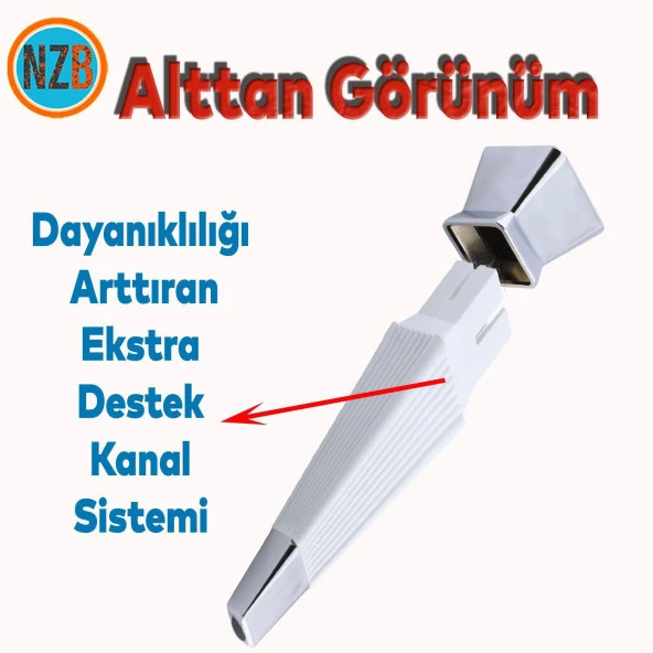 Mobilya Oturma Grubu Kanepe Sehpa TV Ünitesi Koltuk Ayağı Baza Ayakları Beyaz Krom 26 cm - Resim 4