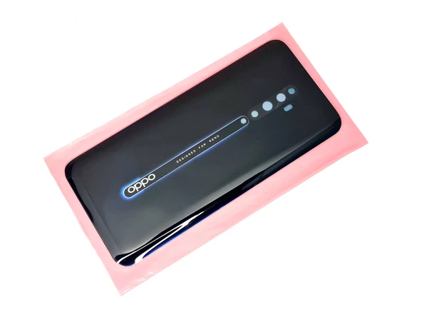 Tkgz Oppo Reno 2Z Arka Pil Batarya Kapağı (CAM+B-7000) SİYAH - Resim 2