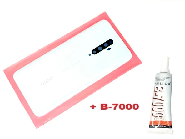 Tkgz Oppo Reno 2Z Arka Pil Batarya Kapağı (CAM+B-7000) BEYAZ ürün görseli 1