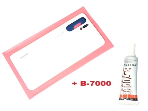 Huawei Uyumlu P30 PRO Arka Kapak Batarya Pil Kapağı (CAM+B-7000) BEYAZ ürün görseli 1