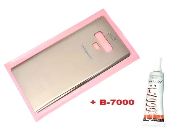 Tkgz Samsung Galaxy NOTE 9 Arka Pil Batarya Kapağı (CAM+B-7000) GOLD