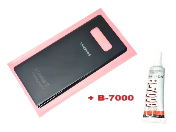 Tkgz Samsung Galaxy NOTE 8 Arka Pil Batarya Kapağı (CAM+B-7000) SİYAH
