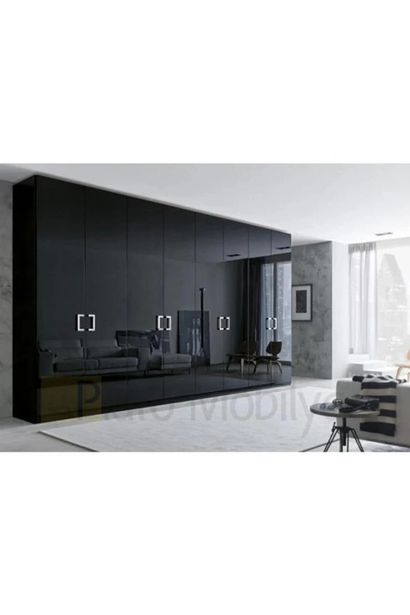 Renkli Duvarlar 1m2 30x30 Cm (11 ADET) Kendinden Yapışkanlı Shıny Düz Siyah Parlak Duvar Ofis Mutfak Karosu Paneli - 3