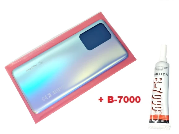 Tkgz Xiaomi Mi 11T PRO Mİ 11T Arka Pil Batarya Kapağı (CAM+B-7000) MAVİ