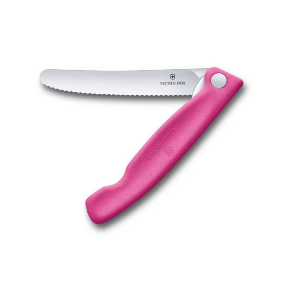Victorinox 11cm Pembe Katlanabilir Domates Bıçağı 6.7836.F5B