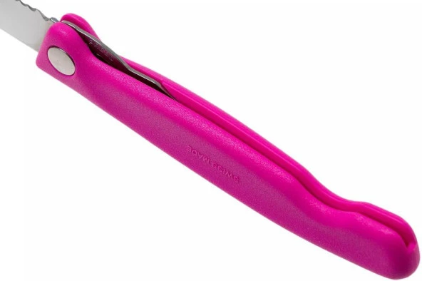 Victorinox 11cm Pembe Katlanabilir Domates Bıçağı 6.7836.F5B - 6
