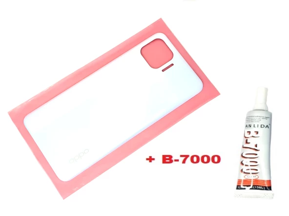 Tkgz Oppo Reno 4 Lite Arka Kapak Batarya Pil Kapağı (B-7000) BEYAZ ürün görseli 1