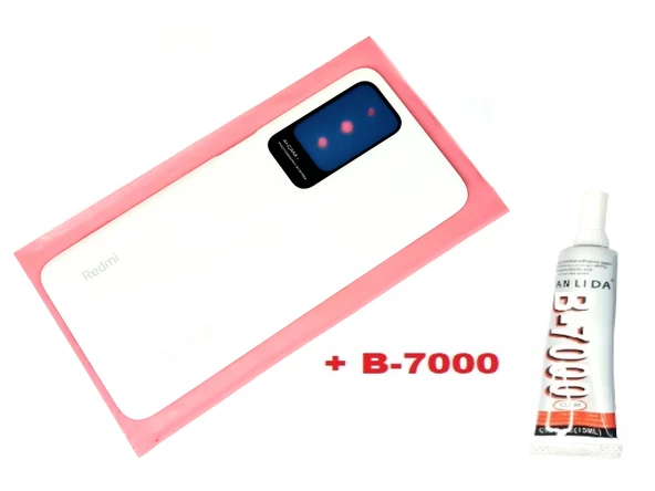 Tkgz Xiaomi Redmi 10 Arka Pil Kapağı (B-7000) BEYAZ