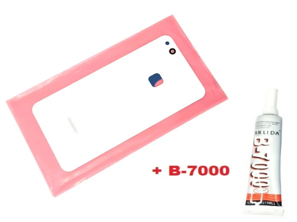 Tkgz Huawei Uyumlu P10 Lite Arka Pil Batarya Kapağı (CAM+B-7000) BEYAZ