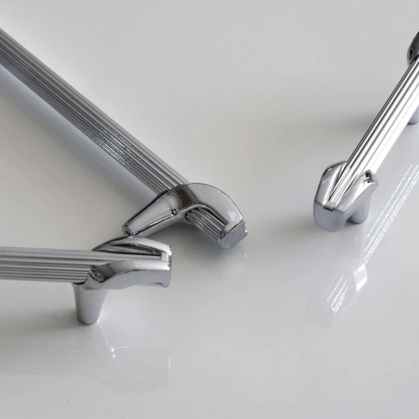 Duru 128 mm Metal Kulp Mobilya Mutfak Dolabı Kulpları Çekmece Dolap Kapak Kulbu Kulpu Krom Renk - 4