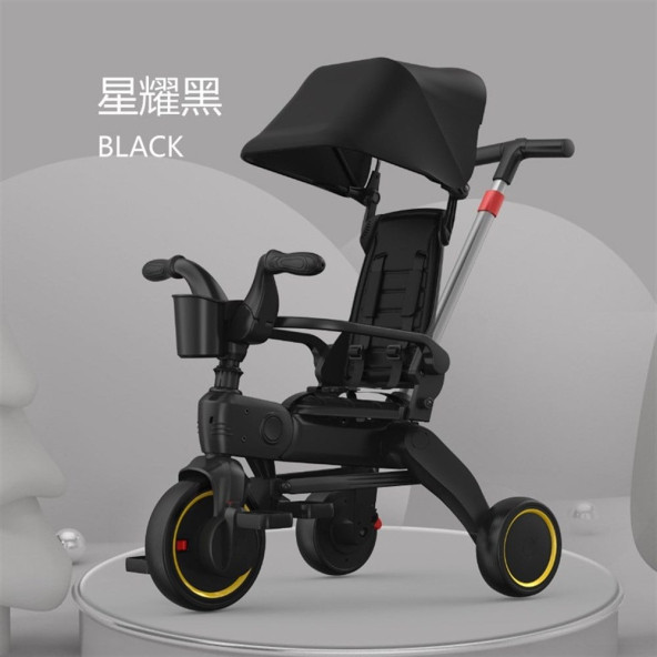 Maxi Taxi Trike Plus F3 Ebeveyn Kontrollü Katlanabilir Bisiklet Siyah - 2