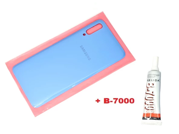 Tkgz Samsung Galaxy A70 A705 Arka Pil kapağı (B-7000) MAVİ