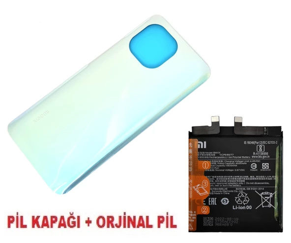 Tkgz Xiaomi Mİ 11 Arka Kapak Batarya Pil Kapağı + PİL (CAM) MAVİ