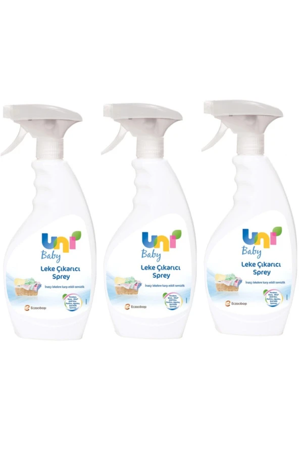 Uni Baby Leke Çıkarıcı Sprey 500 Ml x 3 Adet