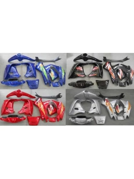 Kaporta Seti (Far+Stop Yok) Mavi Çelik Cub Stickerlı ürün görseli 1