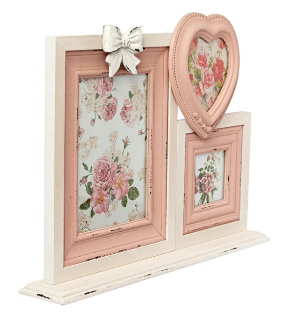 M'art Home Romantik Çerçeve - Pembe Beyaz - 2