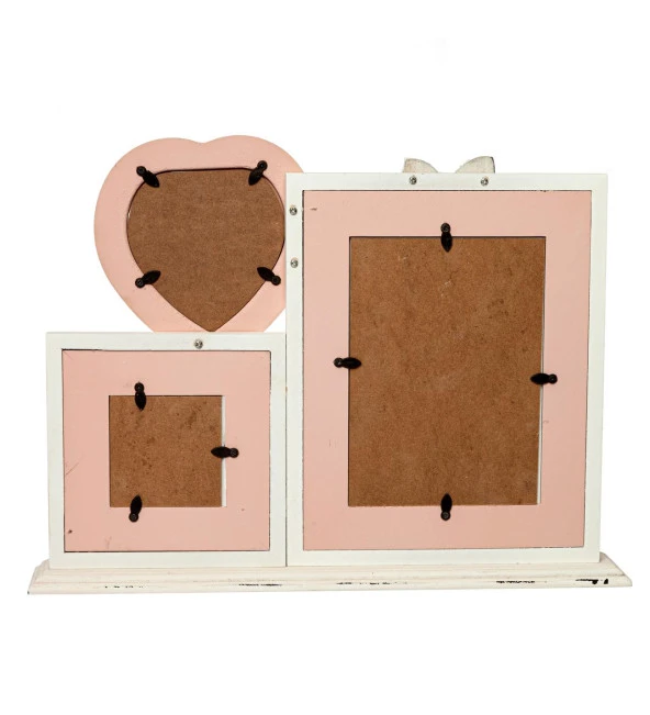 M'art Home Romantik Çerçeve - Pembe Beyaz - 3
