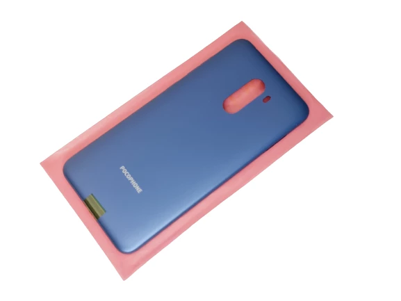 Xiaomi POCO F1 Kasa Arka Pil Batarya Kapağı (Yan Tuşlar ) MAVİ