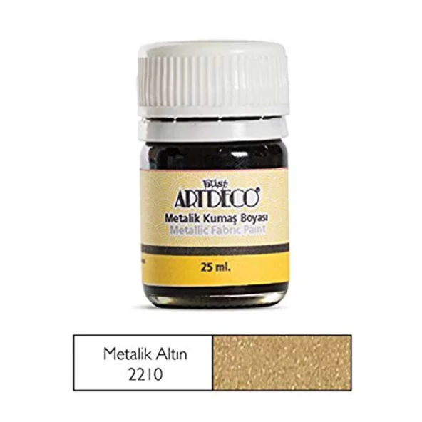 ARTDECO 011A KUMAŞ BOYASI 221 METALİK ALTIN 25ml