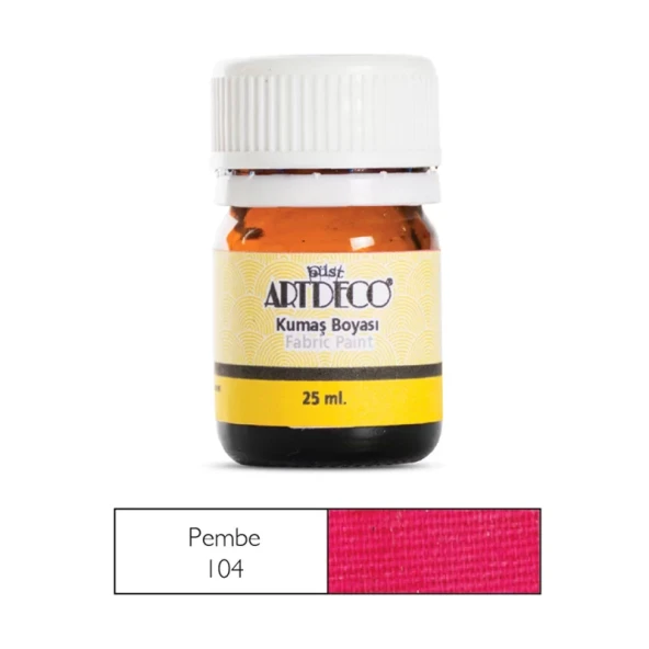 ARTDECO 010A KUMAŞ BOYASI 104 PEMBE 25ml