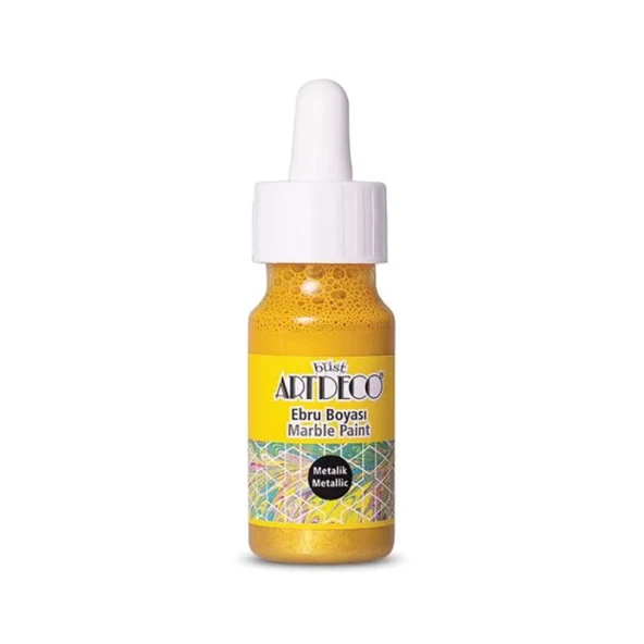 Artdeco Ebru Boyası 30ml Metalik Altın No:21