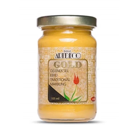 Artdeco Gold Geleneksel Ebru Boyası 105ml 990 Altın