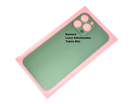 Tkgz İPhone 13 PRO MAX Arka Kapak (CAM) Yeşil