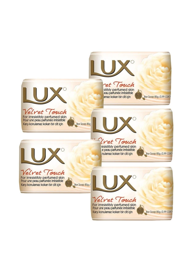 LUX 5 Ad. Lüx Sabun Sarı 80 Gr. Velvet Touch