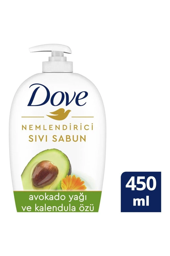 DOVE Nemlendirici Sıvı Sabun Avokado Yağı Ve Kalendula Özü 450 Ml