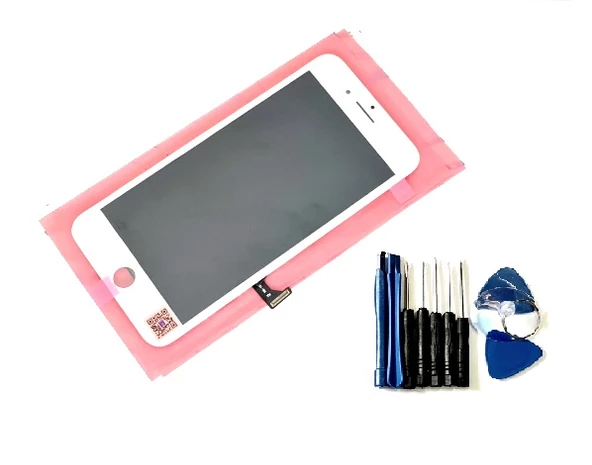 Tkgz İPhone 7 PLUS Lcd Ekran dokunmatik (LW Tamir SETİ) BEYAZ