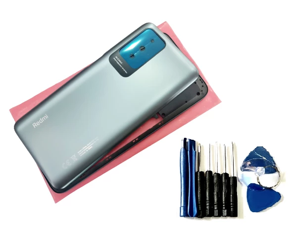 Tkgz Xiaomi Redmi 10 KASA Arka Pil Batarya Kapağı (TAMİR SETİ) SİYAH