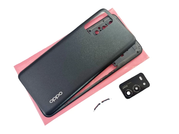 Tkgz Oppo A55 KASA Arka Pil Batarya Kapağı SİYAH