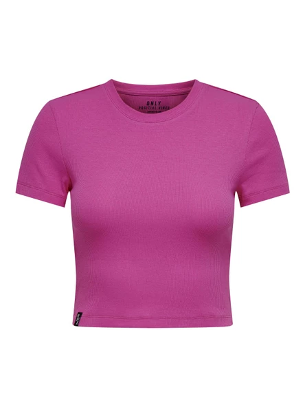 ONLY Kısa Kollu Bayan Crop 15311891 - Resim 4