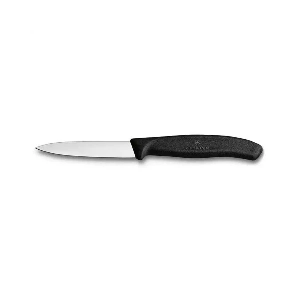 Victorinox SwissClassic 8cm Düz Soyma Bıçağı Siyah 6.7603