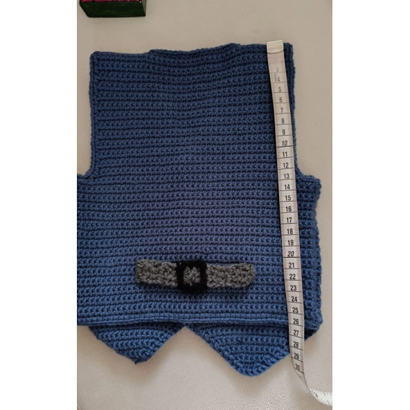 ATA YELEK (el örgüsü bebek yeleği) - 3
