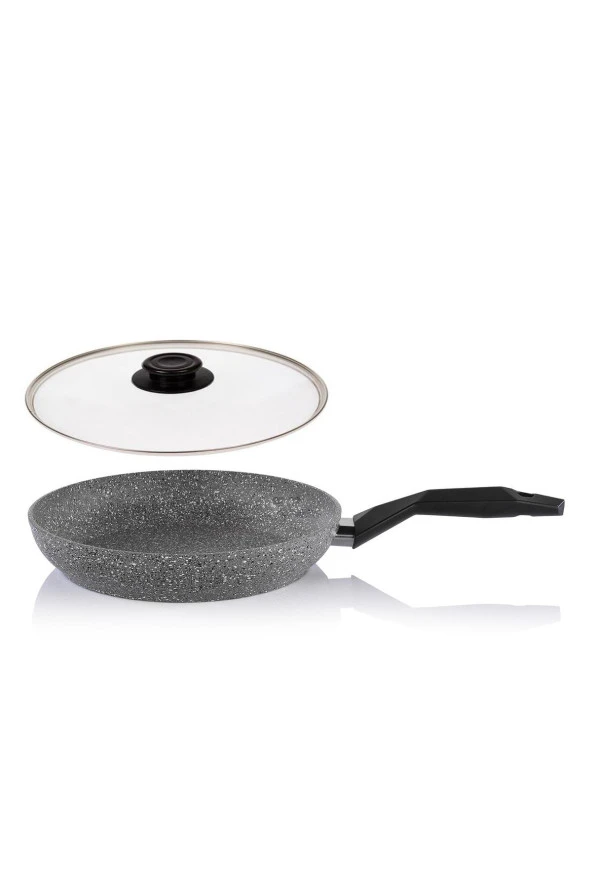 Schafer Granit Tava 26 CM Cam Kapaklı
