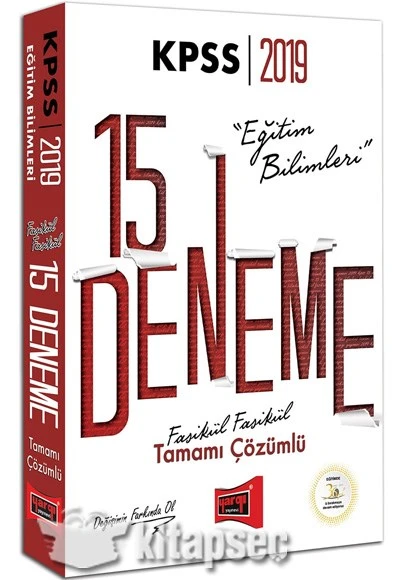 2019 KPSS Eğitim Bilimleri Fasikül Fasikül Tamamı Çözümlü 15 Dene